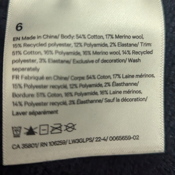 Lululemon Brushed Cotton Merino Blend Mockneck in True Navy - Picture 16 of 16
